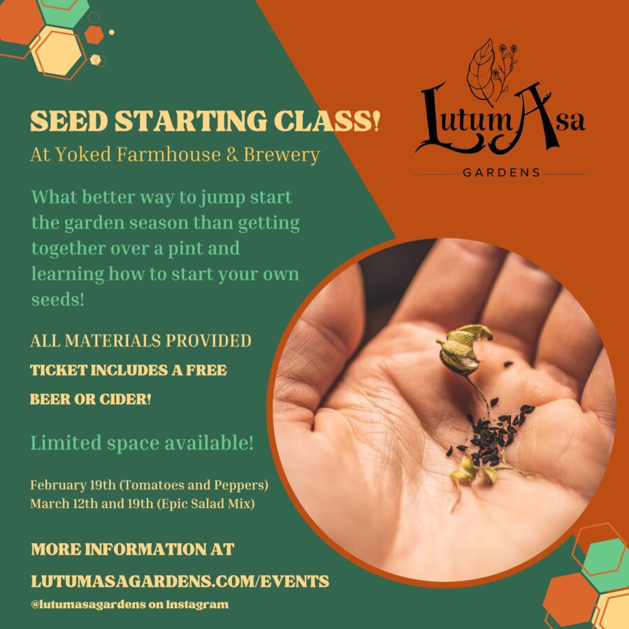 Seed Starting Class | Yoked Farmhouse Brewery
